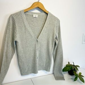 WILFRED Grey Button Up Cardigan Size Medium